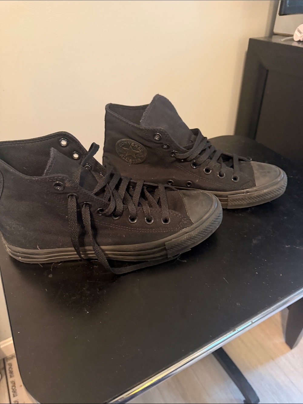 Converse High Top Sneakers in Black